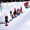 JINCAN Inflatable Sledge, Heavy Duty Freeze Resistant Inflatable Snow Sled Toboggan with Handles for Kids Winter Christmas Snow (Color : D) view 2