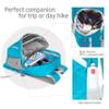 BEMYGREENBAG 35L Foldable Waterproof Backpack For Outdoor Sports With Inside Wet Clothes Compartment Packable For Multiple Uses Ultra Lightweight Ideal For Hiking Men And Women Travel(Sky Blue) view 3