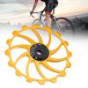 Keenso Pulley Wheel, Ceramic Bearing 16T Rear Derailleur for Road Bikes, Gold, Suitable for Professional Cyclists and Riders, Replacement Parts for Training or Racing view 4