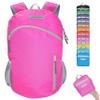 BEMYGREENBAG 35L Foldable Waterproof Backpack For Outdoor Sports With Inside Wet Clothes Compartment Packable For Multiple Uses Ultra Lightweight Ideal For Hiking Men And Women Travel(Fushia) view 1