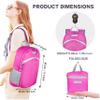 BEMYGREENBAG 35L Foldable Waterproof Backpack For Outdoor Sports With Inside Wet Clothes Compartment Packable For Multiple Uses Ultra Lightweight Ideal For Hiking Men And Women Travel(Fushia) view 2
