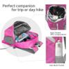 BEMYGREENBAG 35L Foldable Waterproof Backpack For Outdoor Sports With Inside Wet Clothes Compartment Packable For Multiple Uses Ultra Lightweight Ideal For Hiking Men And Women Travel(Fushia) view 3