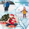 SATINIOR 6 Pieces Winter Boys Hat Dinosaur Warm Mittens Set Pompom Baby Knitted Hat Scarf Gloves Earflap Beanie (Stylish Color) view 4