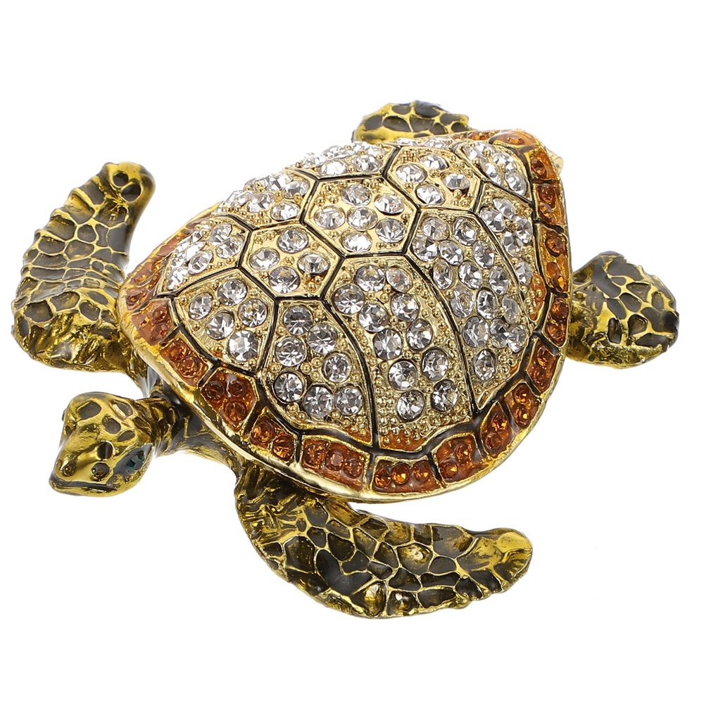 1pc Box Decorative Jewelry Box Cosmetics Holder Turtle Storage Container Storage Holder Jewelry Container Jewelry Display Holder Festival Tray Desktop Adornment Jewelry Case