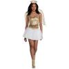 White & Gold "Heaven On Earth" Costume - Womens (Size Small 2-4) - Luxurious & Comfortable Outfit Perfect For Halloween, Parties & Cosplay - 1 Set view 2