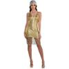 Amscan Gold & Silver Feisty Flapper Costume - Women's Large (10-12) - 20's Charm Style Outfit, Perfect For Fabulous Halloween & Costume Parties - 1 Set view 2