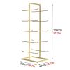 5-Tiers Foam Roller/Yoga Mat/Ballet Mat Storage Rack for Hanging Yoga Strap, Resistance Bands for Home Gym & Studio, Multifunctional Organizer Metal Shelf for Towel Bath Towel (2 Size) view 2