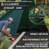 AquaQuest Guide Tarp  Ultralight Waterproof (5,000 mm) SeamTaped 40D Ripstop Rain Fly for Backpacking, Stealth Camping & ThruHiking  1515 Forester Green view 3
