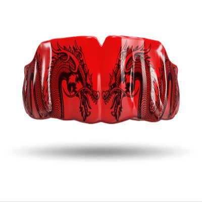 Impact All Sports Mouthguard Lacrosse, Football, Hockey, Basketball, Jiu-Jitsu, and More, Breathable Mouthguard for Youth Adults, Professional Custom-Fit, Dragon Red