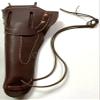 M1911 .45 Leather Hip Holster Brown US WWII WW2 Style M1916 .45 Holster for Colt M1911 and Similar Semi Autos view 2