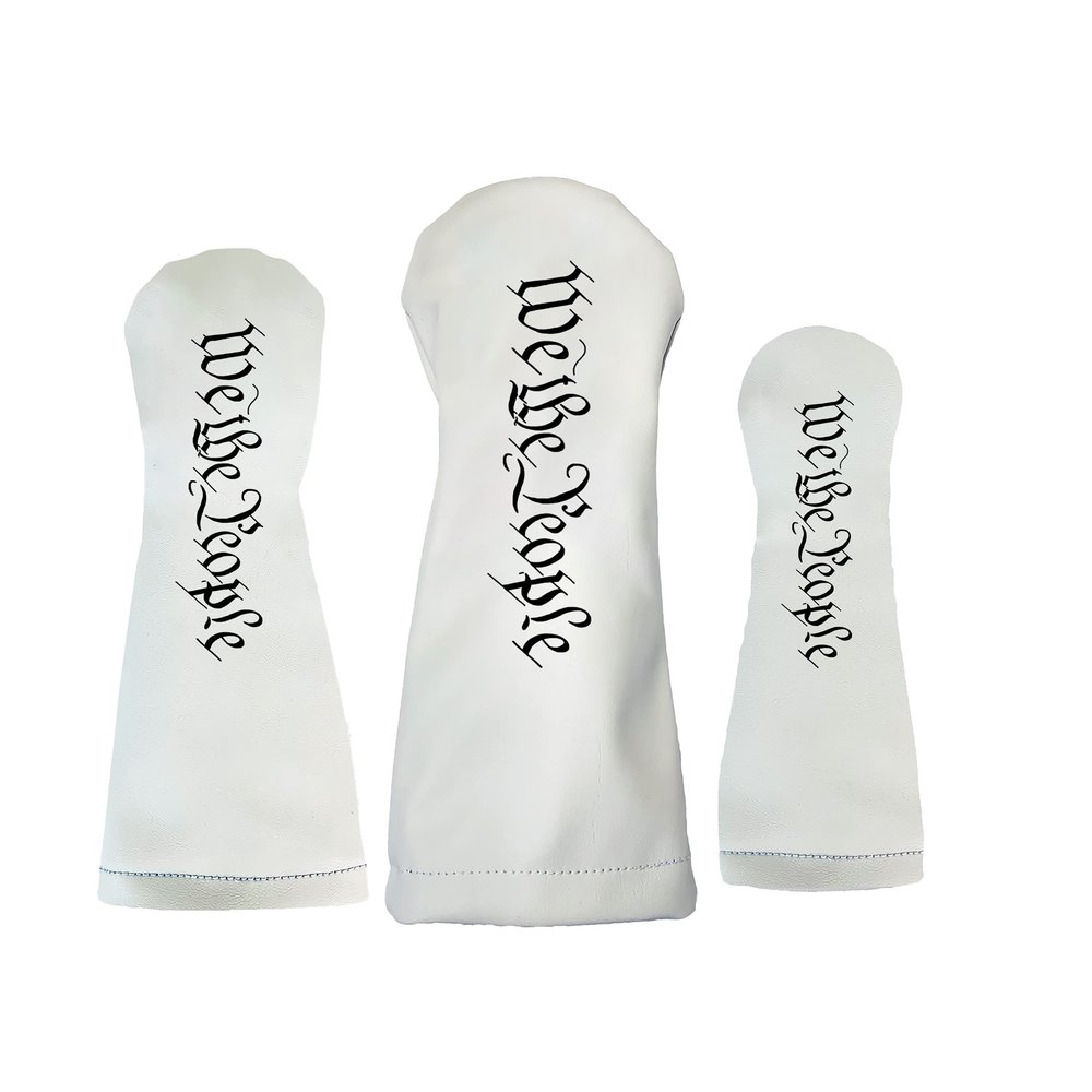We The People Constitution Sunfish Leather Golf Club Headcover Set Driver, Fairway, Hybrid