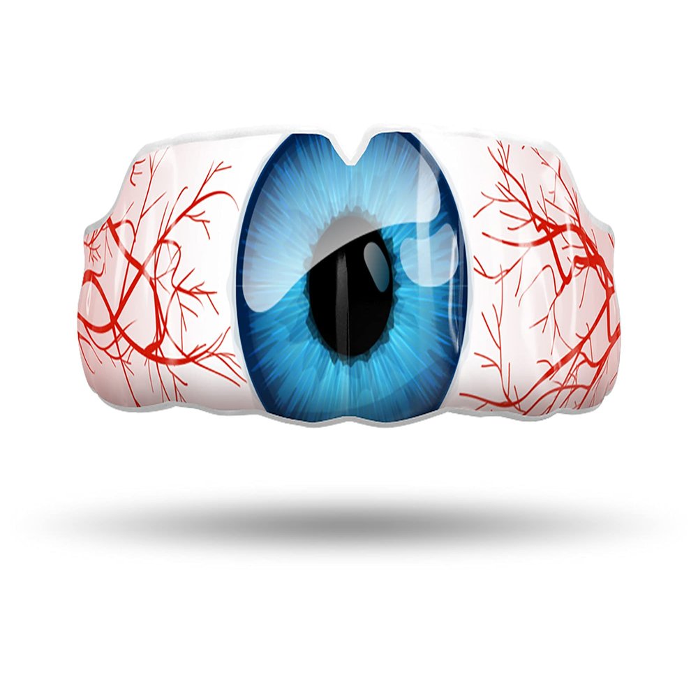 Impact All Sports Mouthguard Lacrosse, Football, Hockey, Basketball, Jiu-Jitsu, and More, Breathable Mouthguard for Youth Adults, Professional Custom-Fit, Bloodshot Blue