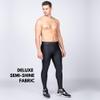 Kapow Meggings Men's Supreme Range Deluxe Compression Leggings with Pockets Eclipse view 3