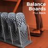 FluidStance The Plane Balance Board | Small Fleet for Office Team | Recycled, Eco-Friendly, USA Made Materials | Anti-Slip Surface | Standing Desk Accessory | 5 Boards & Rack view 2