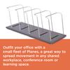 FluidStance The Plane Balance Board | Small Fleet for Office Team | Recycled, Eco-Friendly, USA Made Materials | Anti-Slip Surface | Standing Desk Accessory | 5 Boards & Rack view 4