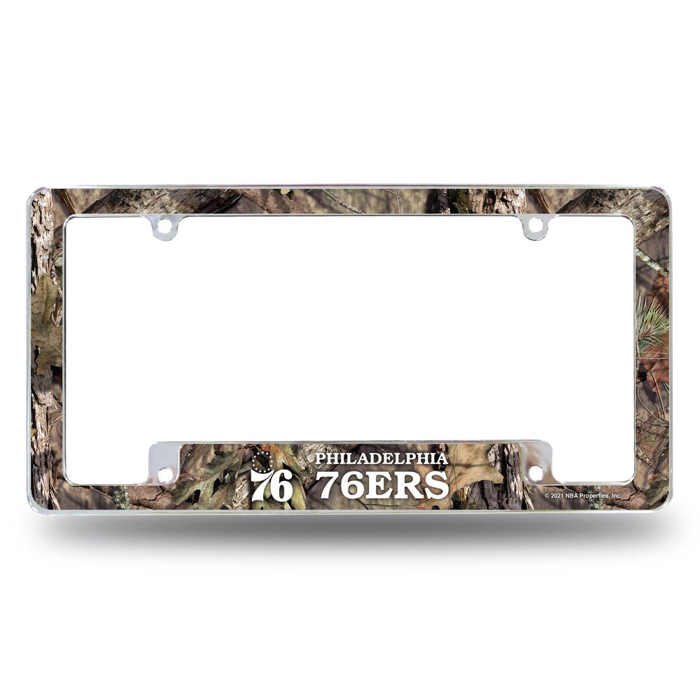 Rico AFC90030BMO 76Ers / Mossy Oak Camo Break-Up Country All Over Chrome Frame (Bottom Oriented)