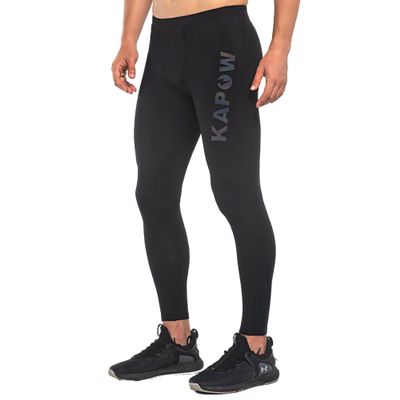 Kapow Meggings High Compression Performance Range - Mens Athletic Leggings with Pockets & High Compression (Striker, 2XL)