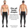 Kapow Meggings High Compression Performance Range - Mens Athletic Leggings with Pockets & High Compression (Striker, 2XL) view 4