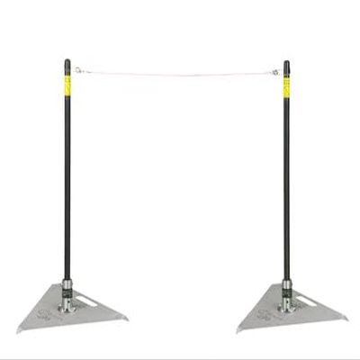 G Tee Pitching Sticks, 24" (61cm) Baseball/Softball Pro Base Assembly (16" x 16" x 16") | Flexible String | Pro Stainless Steel & Aluminum Base | Best Training Equipment for All Ages & Skill Levels