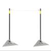 G Tee Pitching Sticks, 24" (61cm) Baseball/Softball Pro Base Assembly (16" x 16" x 16") | Flexible String | Pro Stainless Steel & Aluminum Base | Best Training Equipment for All Ages & Skill Levels