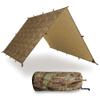AquaQuest Safari Tarp  Lightweight Waterproof (5,000 mm) Seam-Taped Ripstop Rain Fly for Backpacking, Thru-Hiking & Hammock Camping  13x10 True Terrain Camo view 1