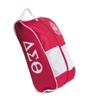 Delta Sigma Theta Sorority Red and White Shoe Bag Storage pink view 1