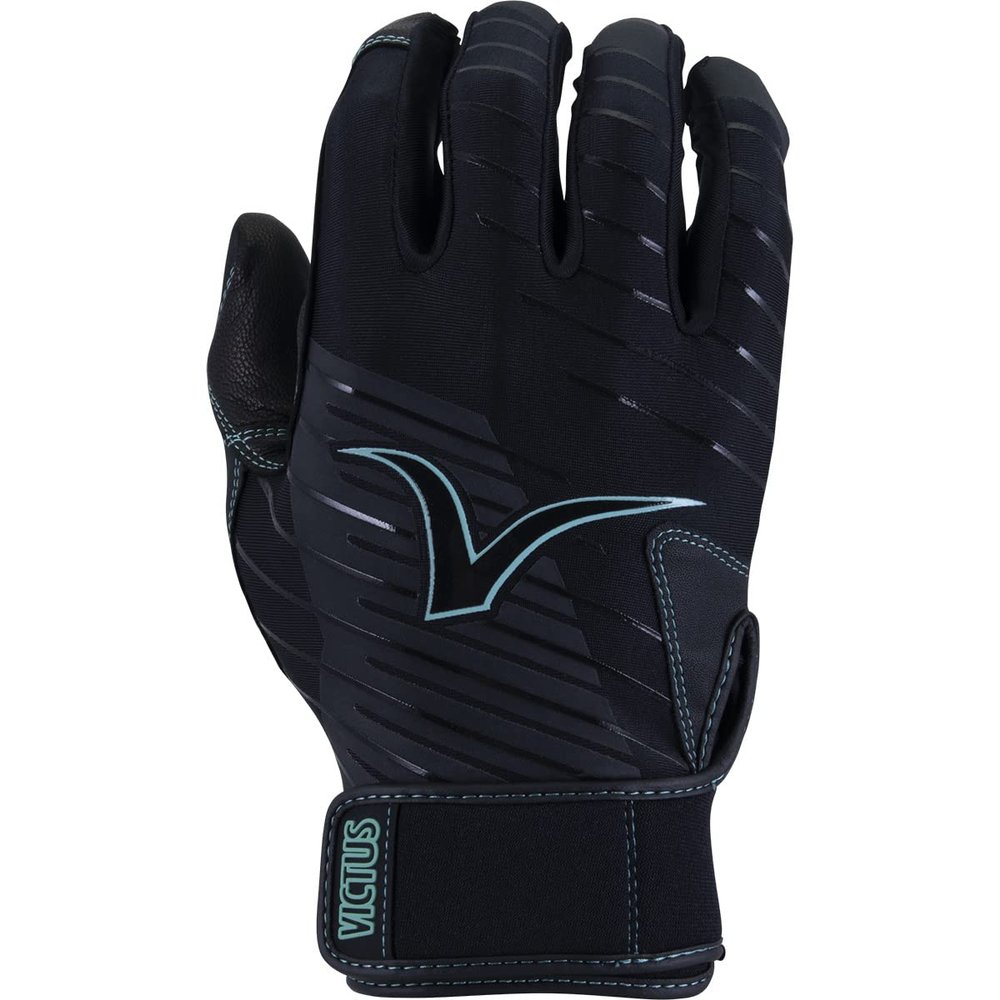 Victus Sports - Victus Team Adult Batting Gloves, Black/Mint, Adult X-Large