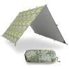 AquaQuest Safari Tarp  Lightweight Waterproof (5,000 mm) Seam-Taped Ripstop Rain Fly for Backpacking, Thru-Hiking & Hammock Camping  10x10 Boulder Camo view 1