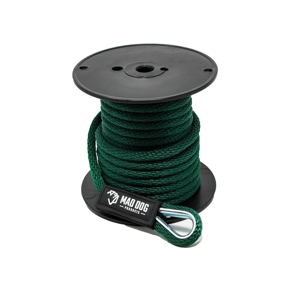 1/2" x 350' Forest Solid Braid Nylon Anchor Line w/Thimble - Made in USA
