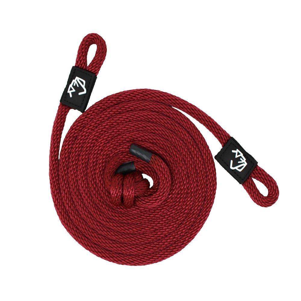 1/2" x 12' Burgundy Solid Braid Fender Line (Sold in Pairs) - Made in USA