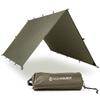 AquaQuest Defender Tarp  HeavyDuty Waterproof (20,000 mm) SeamTaped Rain Fly for Camping, Bushcraft & Survival  2013 Olive Drab view 1