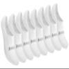 Saucony womens 8 Pairs No Show Cushioned Invisible Liner Socks, White (8 Pairs), Shoe Size 4-7 US view 1