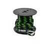 3/8" x 100' Black/Lime Solid Braid Nylon Anchor Line w/Thimble - Made in USA view 1