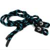 1/4" x 10' Sky Blue/Black Solid Braid Fender Line (Sold in Pairs) - Made in USA view 2
