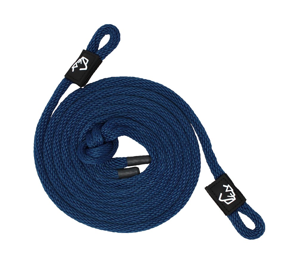 1/2" x 12' Navy Solid Braid Fender Line (Sold in Pairs) - Made in USA
