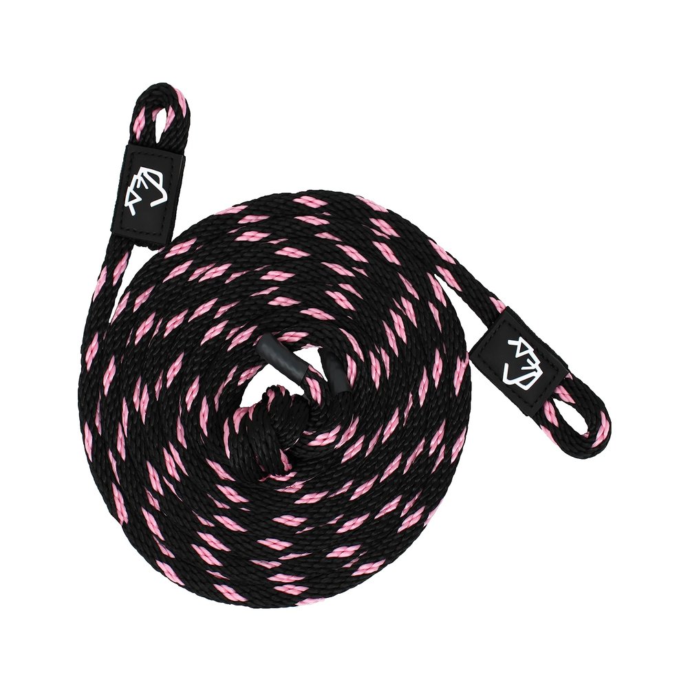 1/4" x 6' Black/Pink Solid Braid Fender Line (Sold in Pairs) - Made in USA