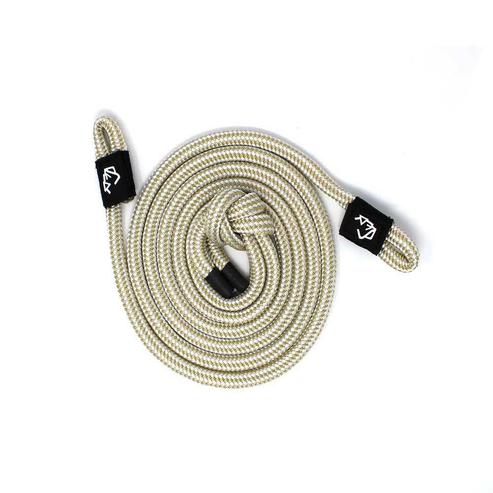 3/8" x 10' Gold Braid Double Braid Fender Line (Sold in Pairs) - Made in USA
