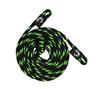 1/2" x 10' Black/Lime Solid Braid Fender Line (Sold in Pairs) - Made in USA view 1
