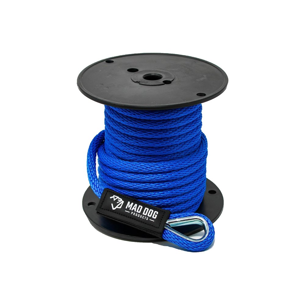 1/4" x 500' Royal Solid Braid Nylon Anchor Line w/Thimble - Made in USA
