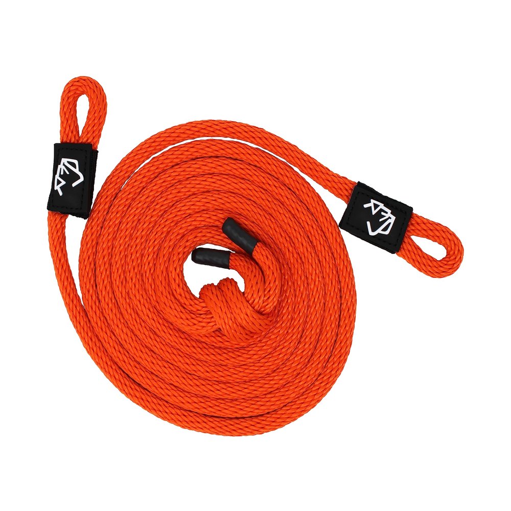 3/8" x 6' Orange Solid Braid Fender Line (Sold in Pairs) - Made in USA