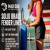 1/4" x 6' Rainbow Solid Braid Fender Line (Sold in Pairs) - Made in USA view 3