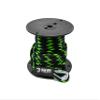 1/2" x 450' Black/Lime Solid Braid Nylon Anchor Line w/Thimble - Made in USA view 1