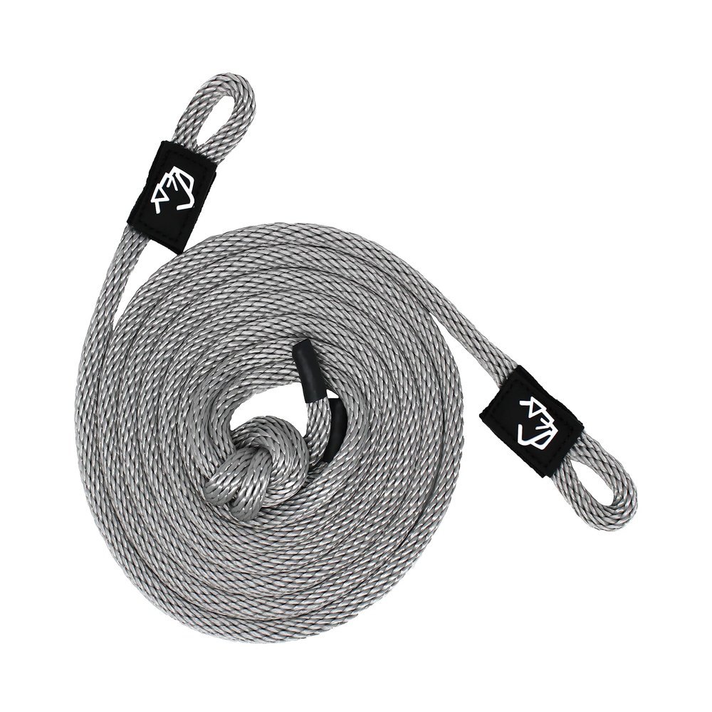 1/4" x 8' Silver Solid Braid Fender Line (Sold in Pairs) - Made in USA
