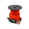 3/8" x 50' Orange Solid Braid Nylon Anchor Line w/Thimble - Made in USA view 1