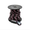 3/8" x 100' Black/Pink Solid Braid Nylon Anchor Line w/Thimble - Made in USA view 1