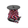 3/8" x 150' Red/White/Blue Solid Braid Nylon Anchor Line w/Thimble - Made in USA view 1