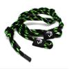 1/4" x 5' Black/Lime Solid Braid Fender Line (Sold in Pairs) - Made in USA view 2