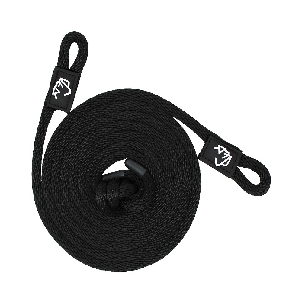 1/2" x 10' Black Solid Braid Fender Line (Sold in Pairs) - Made in USA