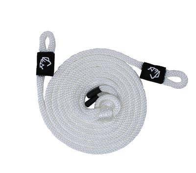 1/2" x 5' White Solid Braid Fender Line (Sold in Pairs) - Made in USA