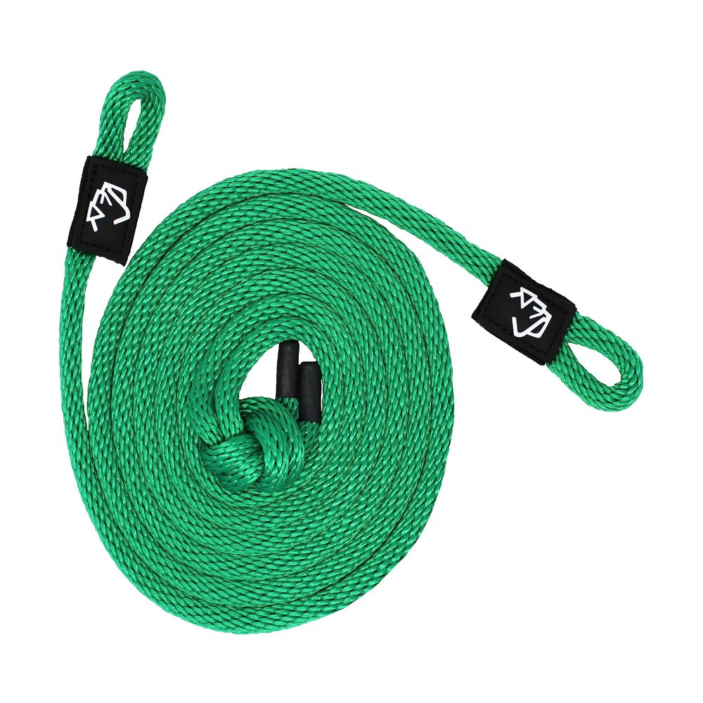 3/8" x 8' Green Solid Braid Fender Line (Sold in Pairs) - Made in USA